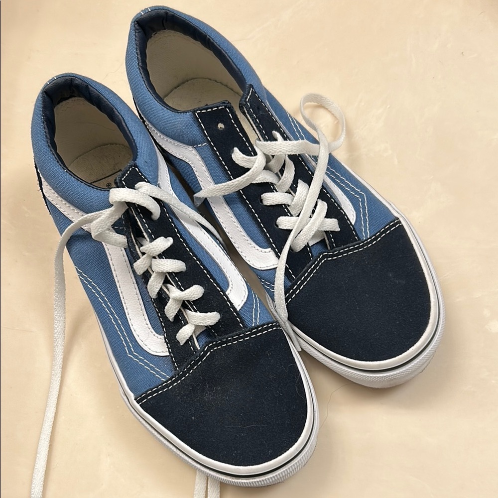 Vans Two-Tone Blue Sneakers NWOT
